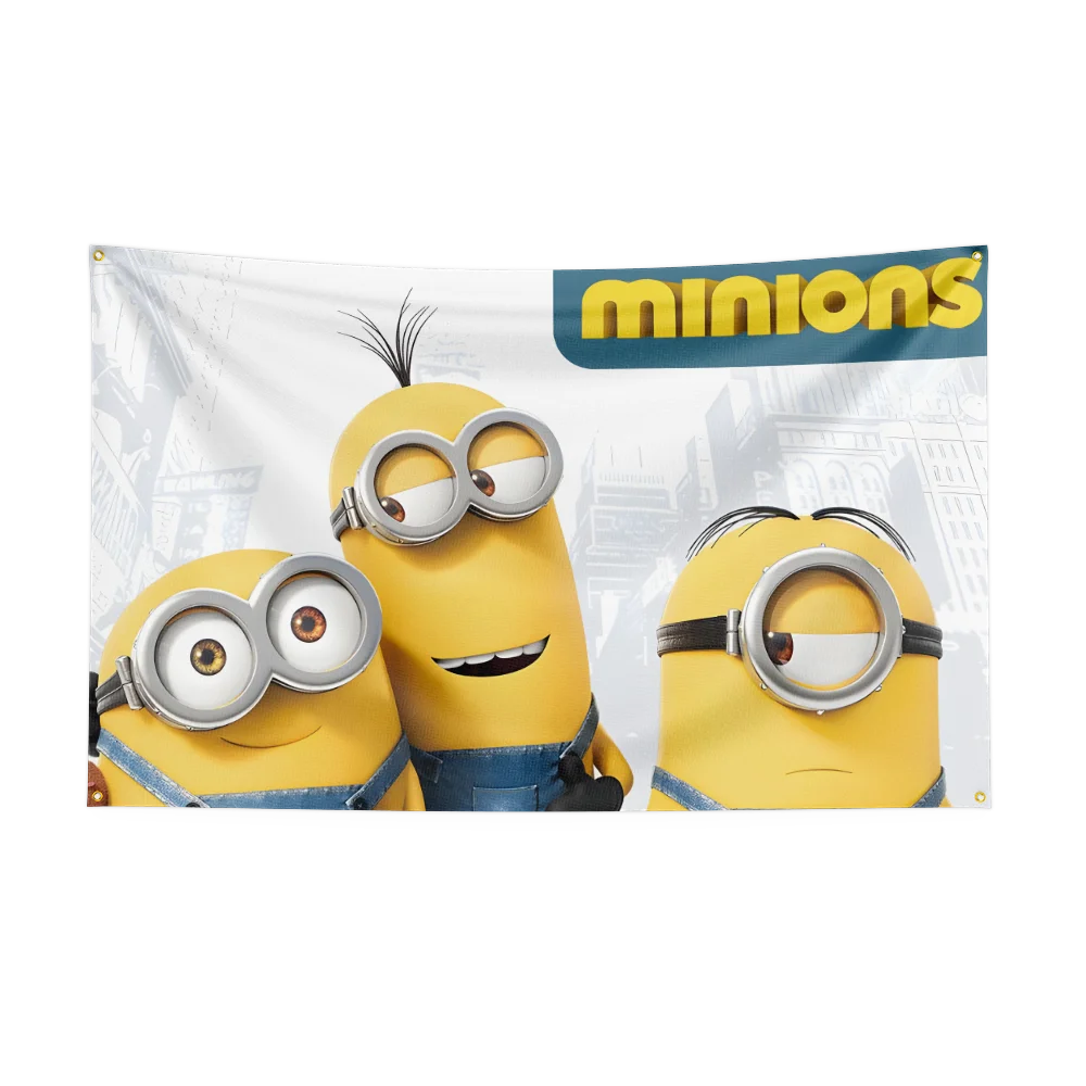 90X150CM M-Minion Flag Polyester Digital Printed Game Tapestry Curtain For Decor