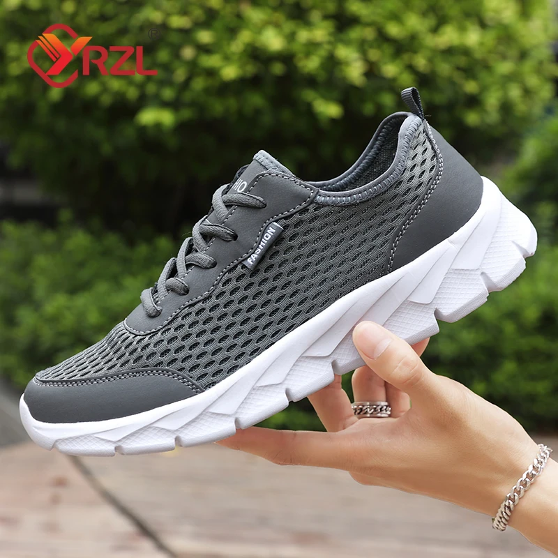 YRZL scarpe da corsa da uomo traspiranti Sneaker Casual moda morbida di alta qualità per scarpe leggere da uomo scarpe da ginnastica antiscivolo flessibili