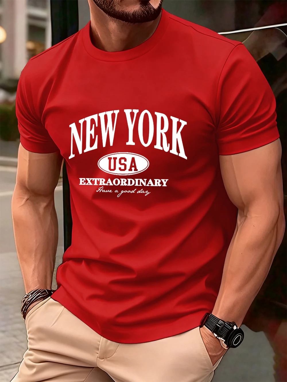 

New York Usa Words Prints Mens T-Shirt Cotton Summer Soft Oversized Tops O-Neck Short Sleeve Comfortable T Shirt Casual Clothes