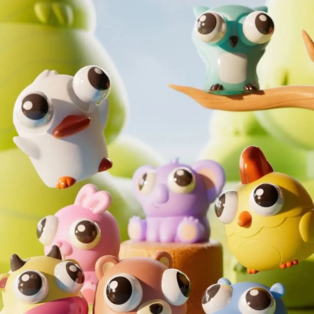 Nuevo divertido globo ocular, juguete para apretar, juguetes para pellizco de ojos, juguetes portátiles para apretar de animales de dibujos animados, muñeca de ojos Pop, juguetes 3D para aliviar el estrés