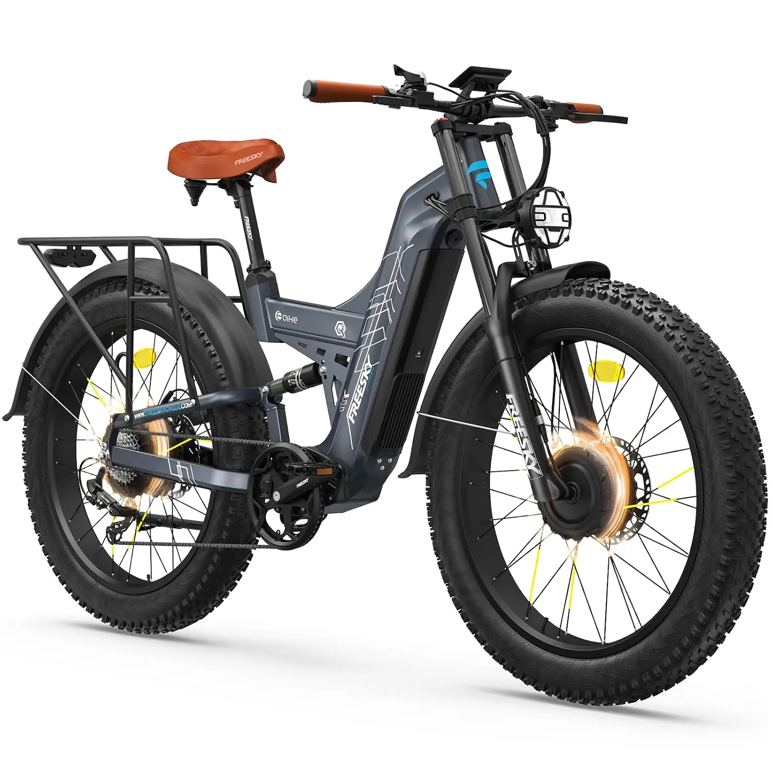 Dual Motor 45MPH 120Mile 260NM LG Cells Electric Bike for Adults, Customized