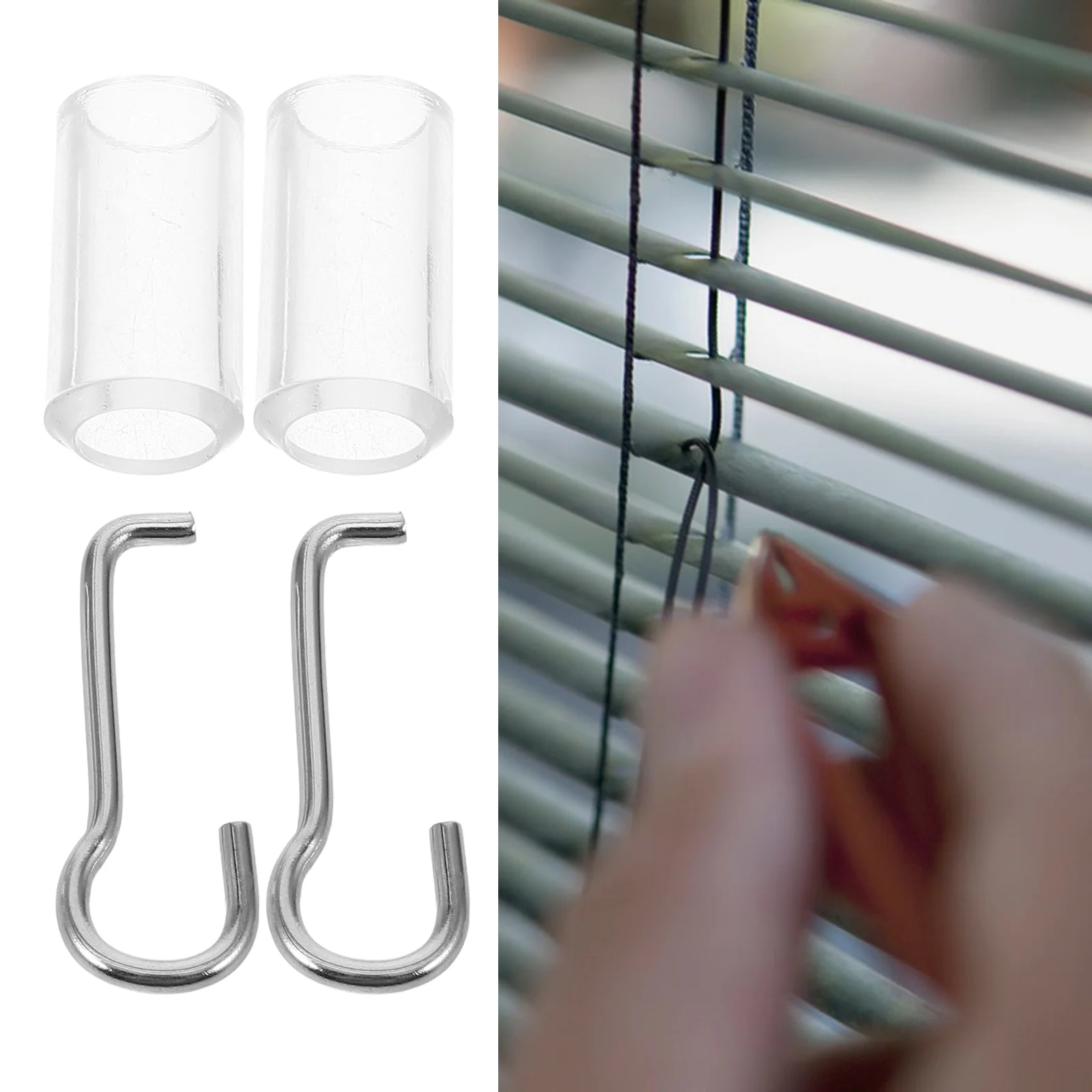 Curtain Head Hook Wand Wire Sleeve Collar Venetian Blinds Tilt Mechanism Plastic Horizontal Parts