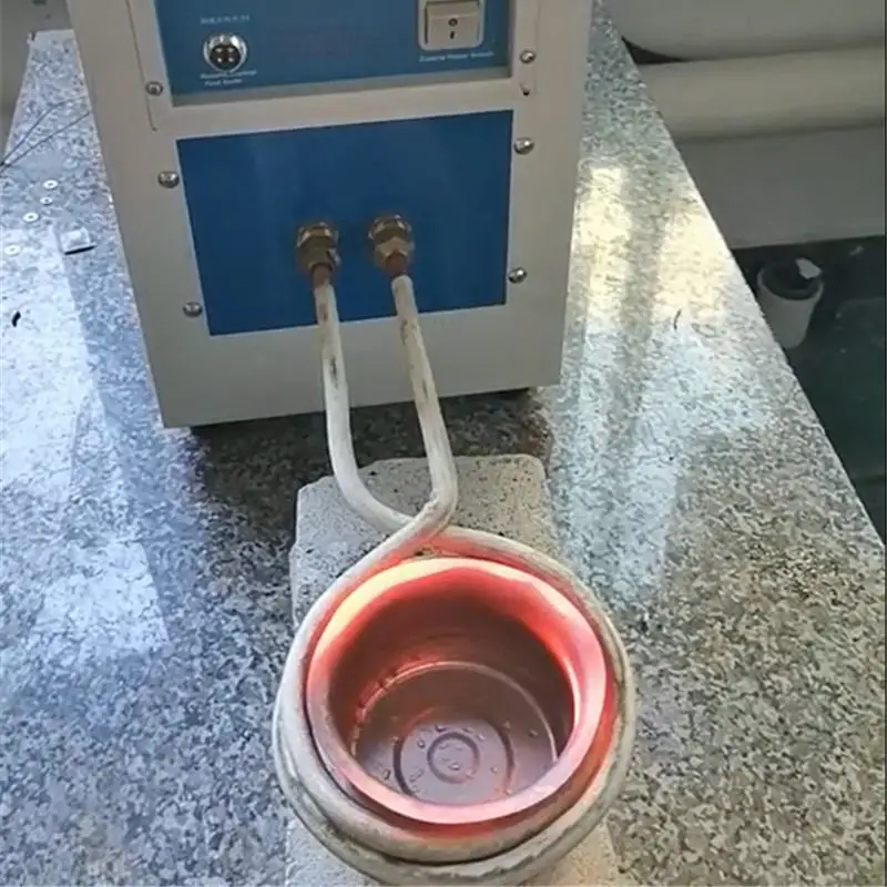 4 Turns O-Shape round Induction Heating Coil Copper Rings for Welding Brazing Head Metalworking Parallel Vertical Heating