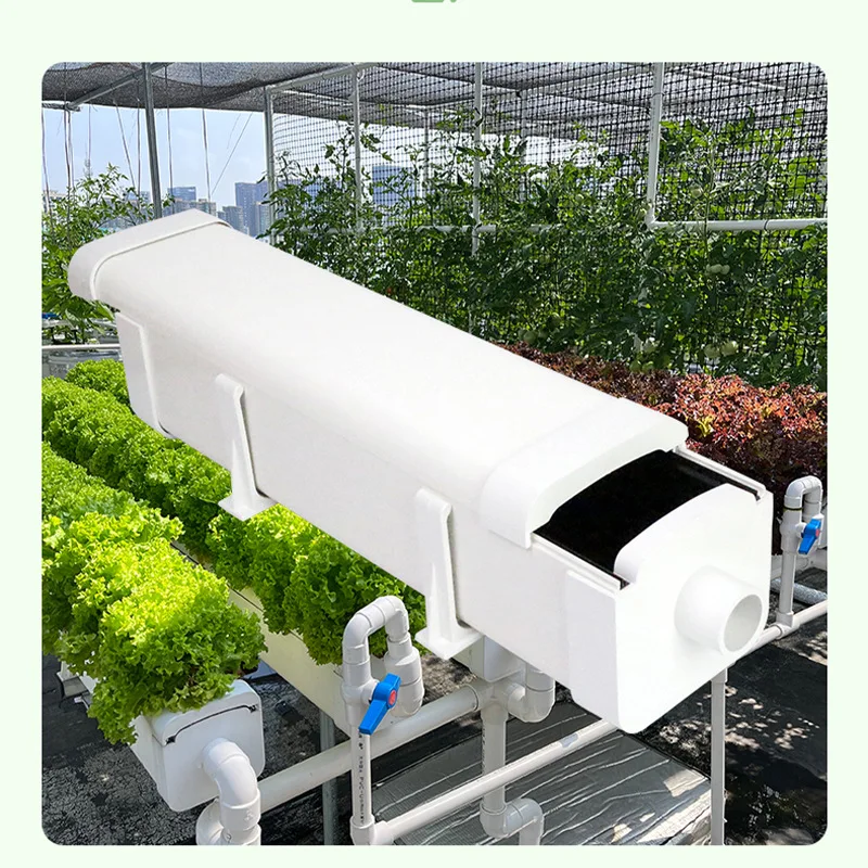 School Balcony Hydroponics Growing Vegetables Green Plants DIY Soilless Hydroponics Equipment Hollow Hydroponics Tube