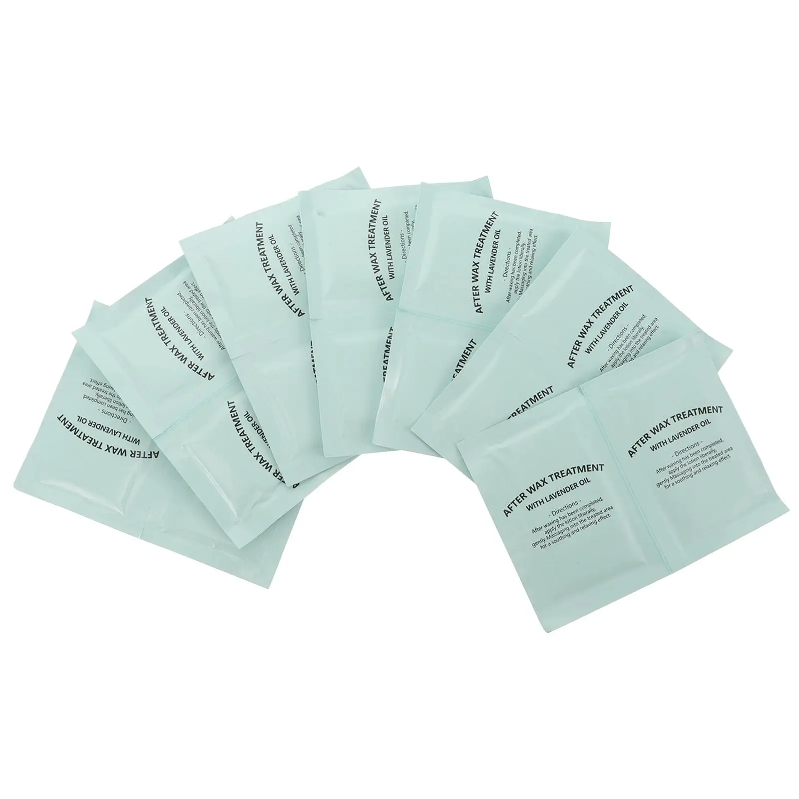 20 Pcs Post Waxing Treatment Waxing Oil Remover Wipes Post Wax Treatment Gentle Skin Care Green Wax Strips Hair Removal Pad
