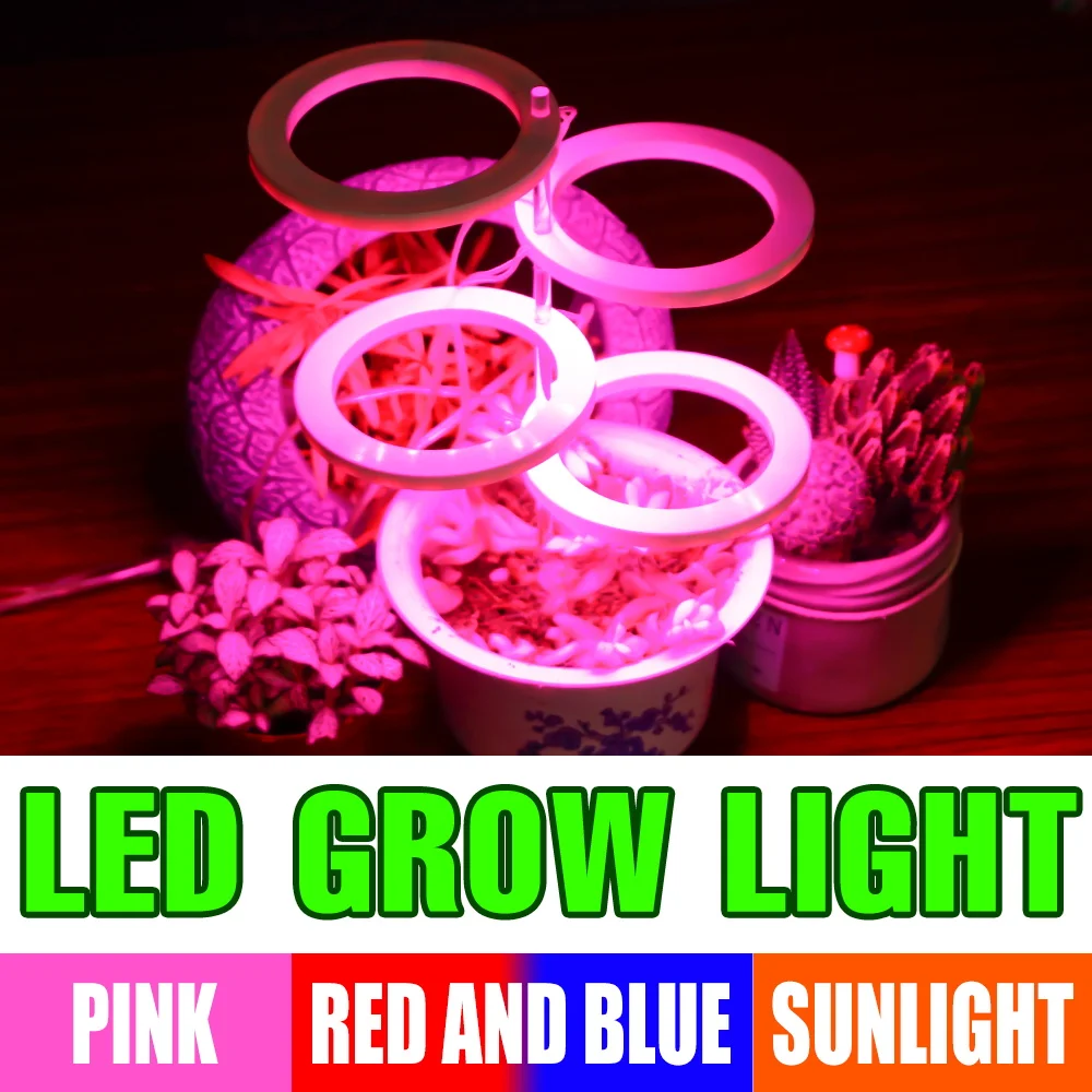 

LED Angel Phyto Light DC 5V Grow Light LED Greenhouse Growing Bulb USB Full Spectrum Hydroponic Indoor Flower Planting Plants