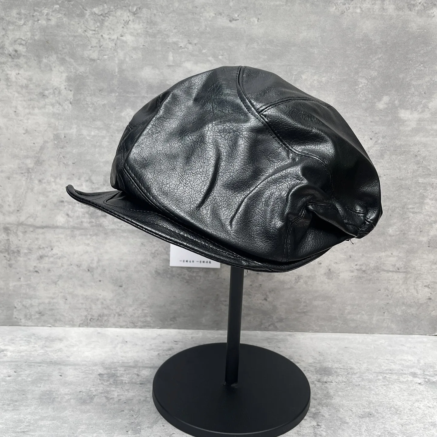 قبعة المرأة بولي Leather الجلود مثمنة موزع الصحف قبعة الرسام ملحق لربيع الخريف في الهواء الطلق عطلة عادية