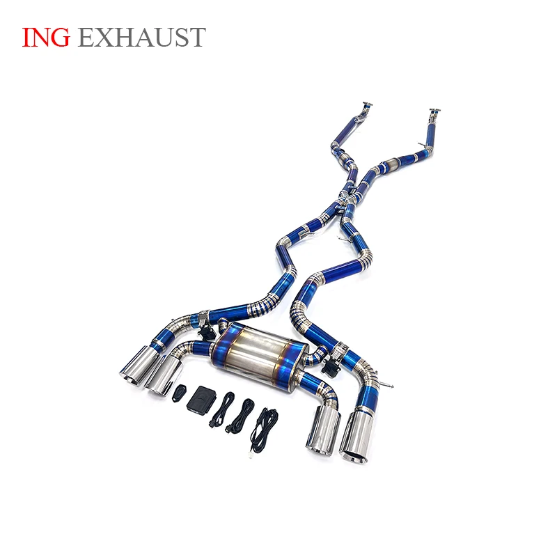 

ING Titanium Alloy Catback for BMW X5M X6M E70 E71 4.4T S63 Car Automitive Switch Remote Valve Vehicle tools Exhaust System