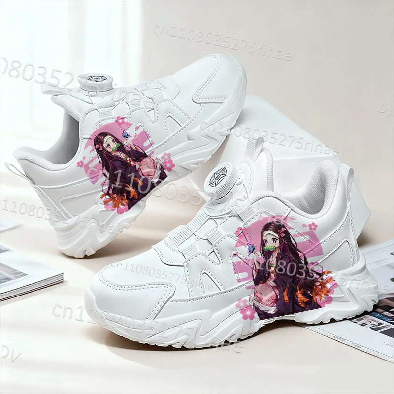 

Kamado Nezuko Leisure Children Small White Shoes for Girls Fashion Simple Thick Sole High Quality Shoes Gift Unisex