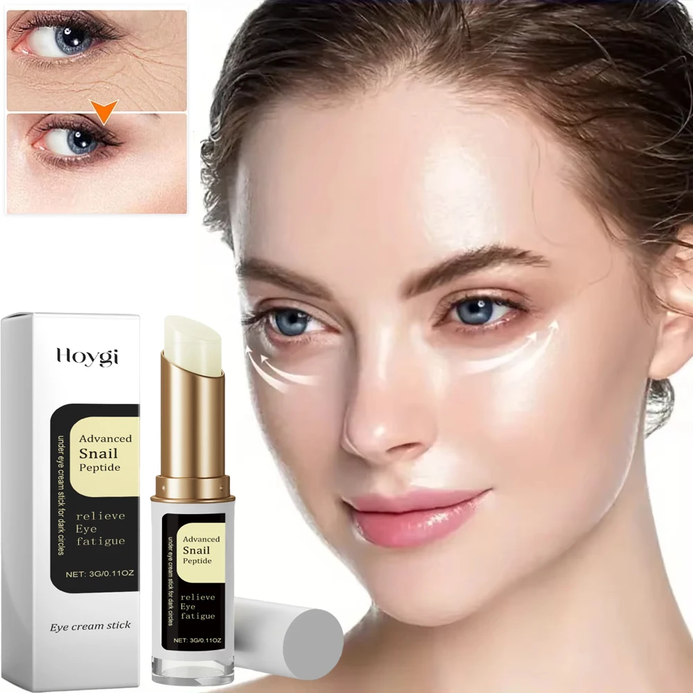 Snail Eye Cream Stick Collagen Fade Fine Lines Wrinkle Lightening Dark Circles Firming Eye Bags Puffiness Moisturizing Eye Cream