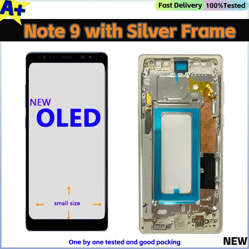 OLED Note9 SM-N950A N960U LCD Touch Screen LCD For Samsung Galaxy Note 9 N960 Display 100% Tested Working With Frame Replacement