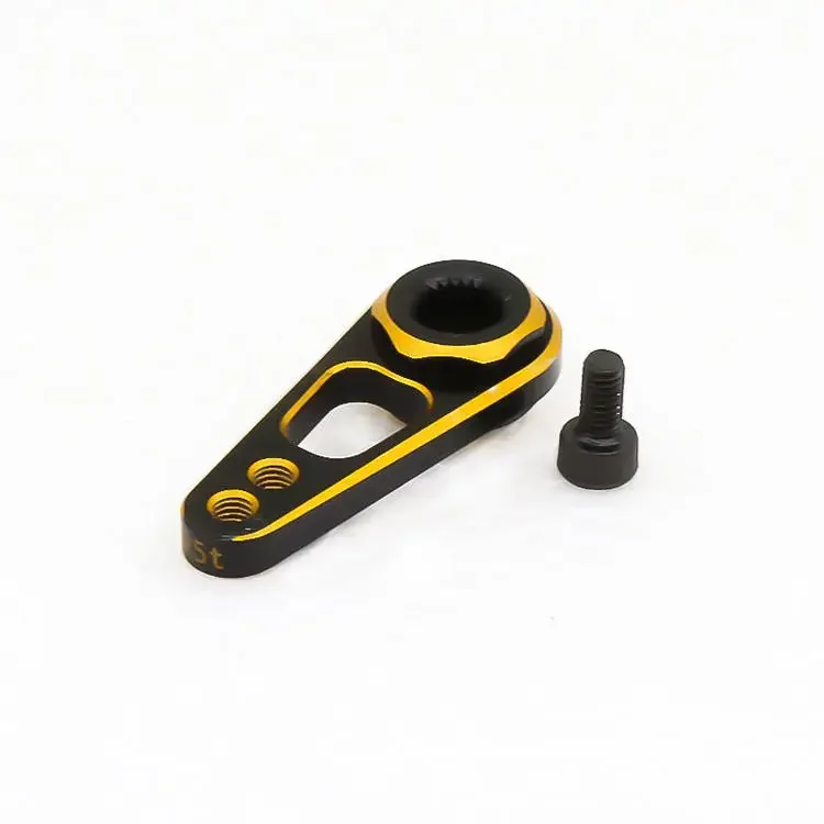 25T معدن ثقب مزدوج 25T ذراع مؤازر القرن ل 1/10 RC سيارة قارب Futaba Savox Emax PowerHD JX SPT HSP Wltoys محوري SCX10 أجزاء #6