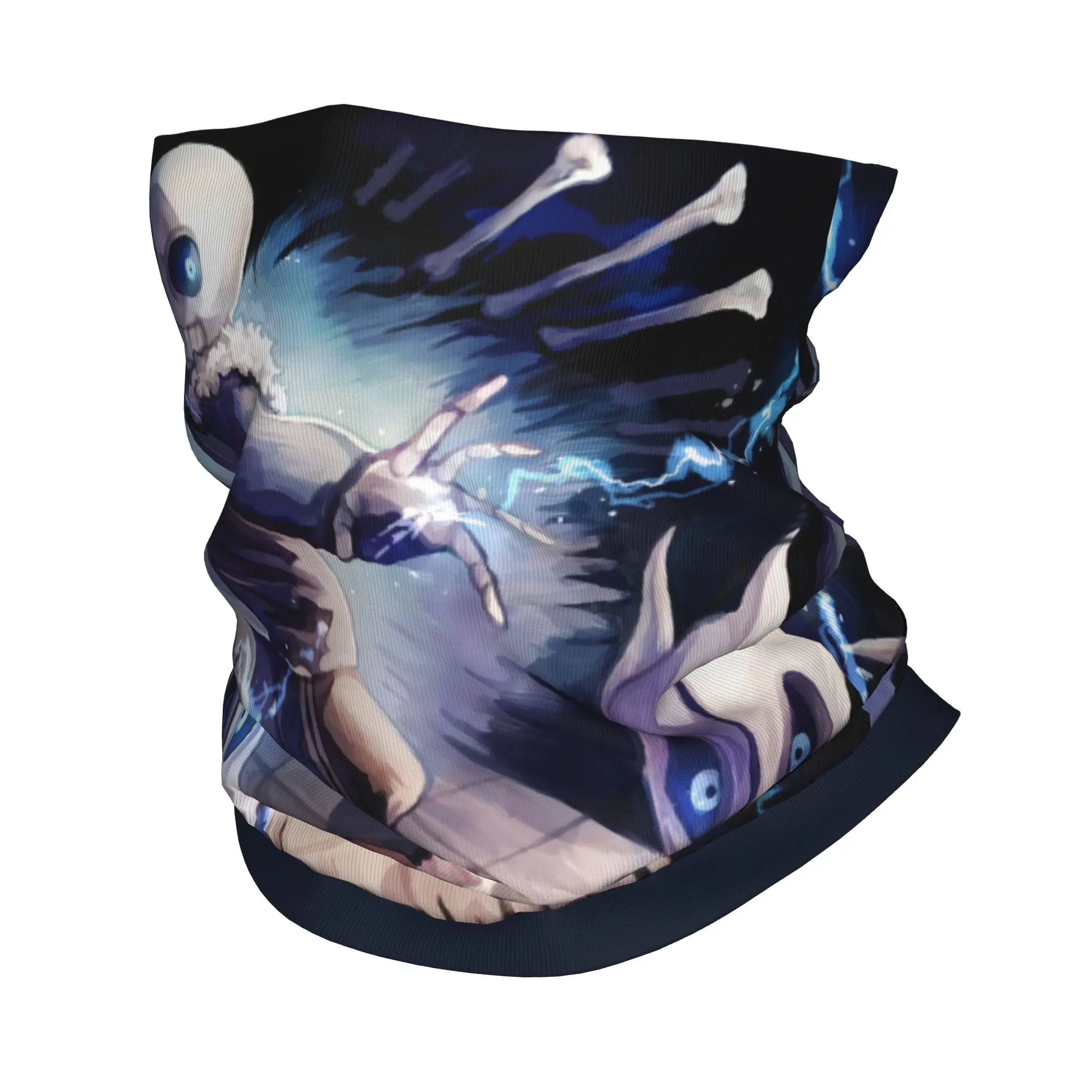

Custom Horror Undertale Sans Game Anime Bandana Winter Neck Warmer Men Windproof Wrap Face Scarf for Ski Video Game Headband