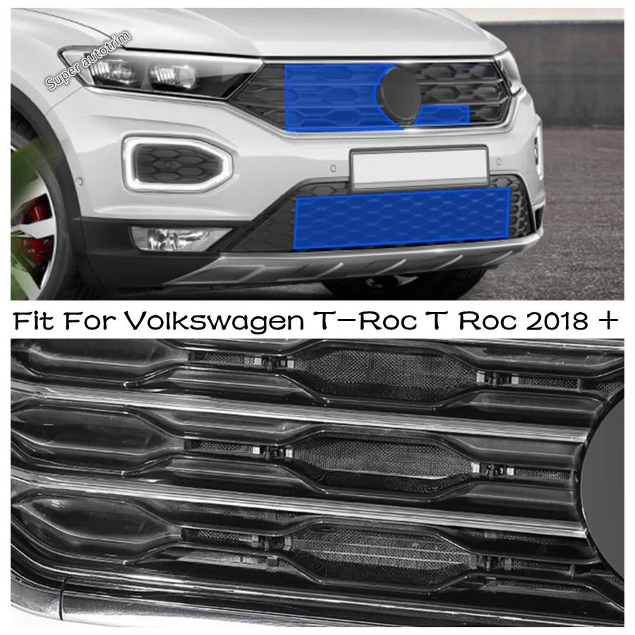 

Front Middle Grille Insect Screening Mesh Insert Net Cover Fit For Volkswagen T-Roc T Roc 2018 - 2021 Accessories Exterior Refit