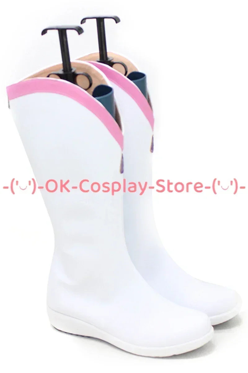 [맞춤형] 루비 쿠로사와 코스프레 신발 러브라이브 선샤인 아쿠아르 애니메이션 롤플레잉 소품 할로윈 카니발 파티 PU 가죽 부츠