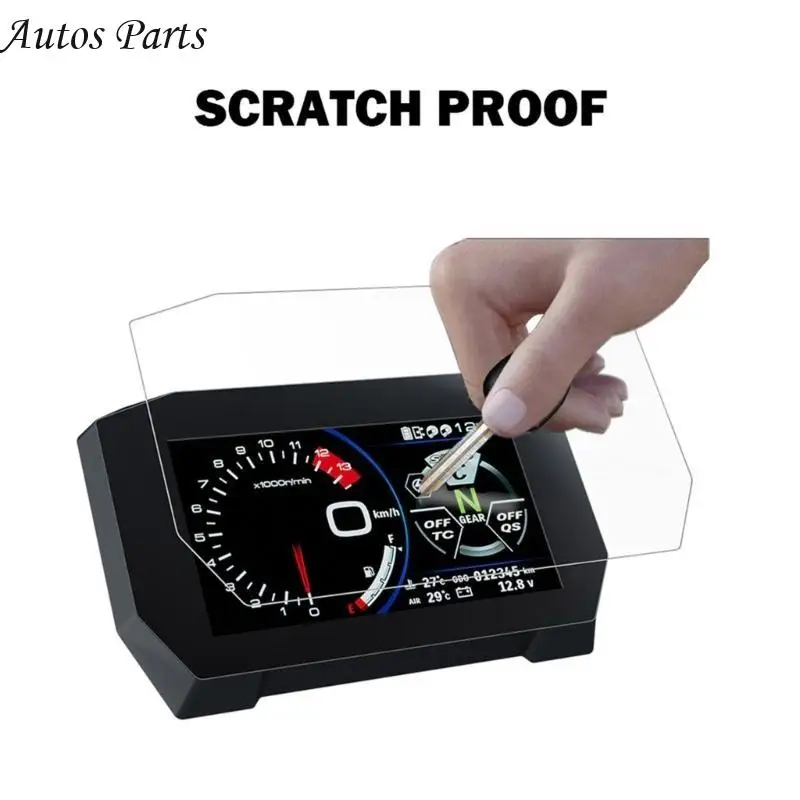 

57BA TPU Screen Protector Film For Motorcycle Dashboard Scratch Resistant Clear View