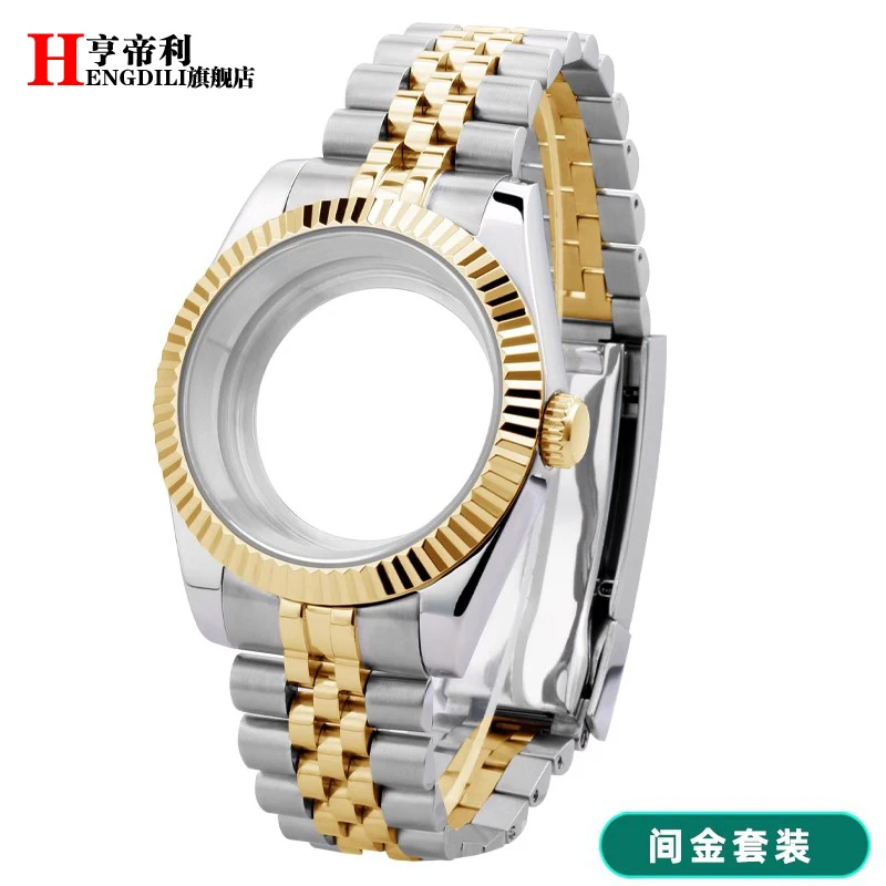 36mm/39mm Watch Case Stainless Steel Bracelet Sapphire Glass For Rolex Datejust Oyster Seiko Mod NH35 NH36 Movement 28.5mm Dial