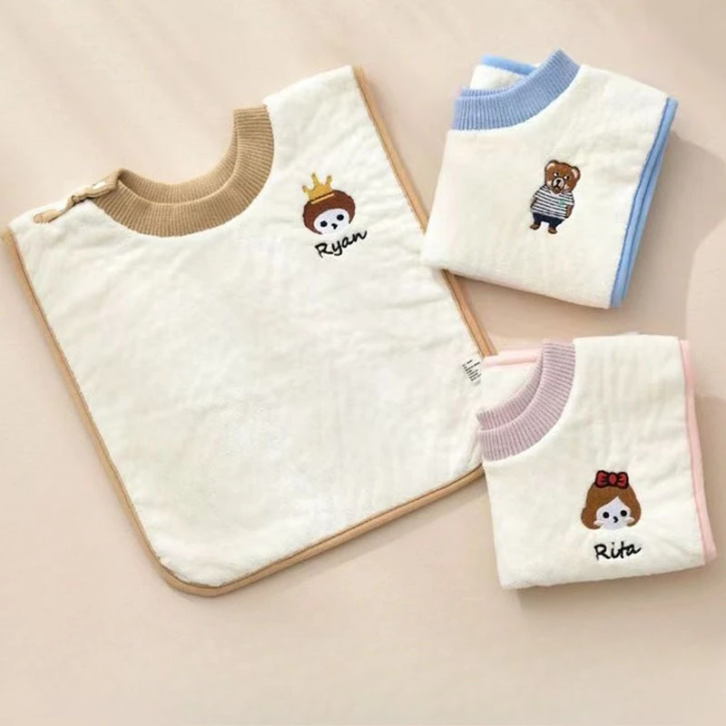 

Детская мочалка, впитывающая водонепроницаемое полотенце для слюны, полотенце для мытья лица, универсальная прочная ткань для кормления для младенцев, новые детские нагрудники