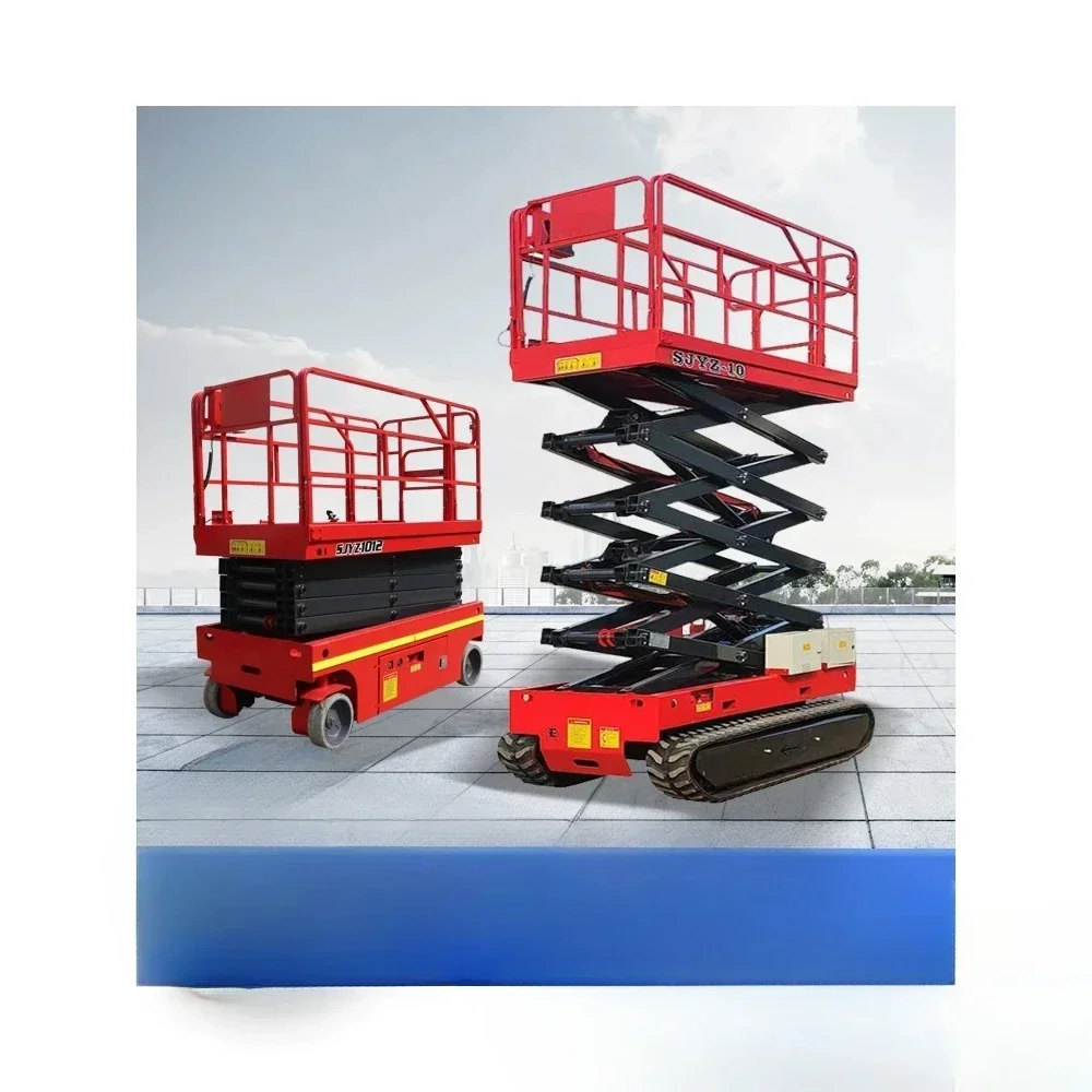 Hot SalseSelf-propelled Crawler Mobile Scissor Lift Platform Electro-hydraulic Aerial Work Climbing Vehicle Conventional Model