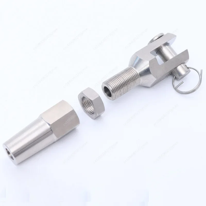 Stainless Steel Rigging Fasteners Hexagonal Milling Fork Quick Connector Fork Quick Connector Guardrail Accessories