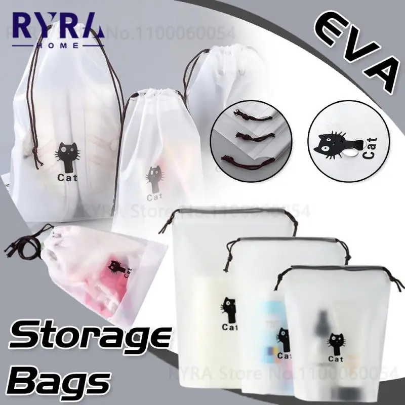 1/3pcs Storage Bag Eco Plastic Bags Anti-abrasion Travel Luggage Storage Shoe Dustproof Cosmetic Travel Women Makeup Bags