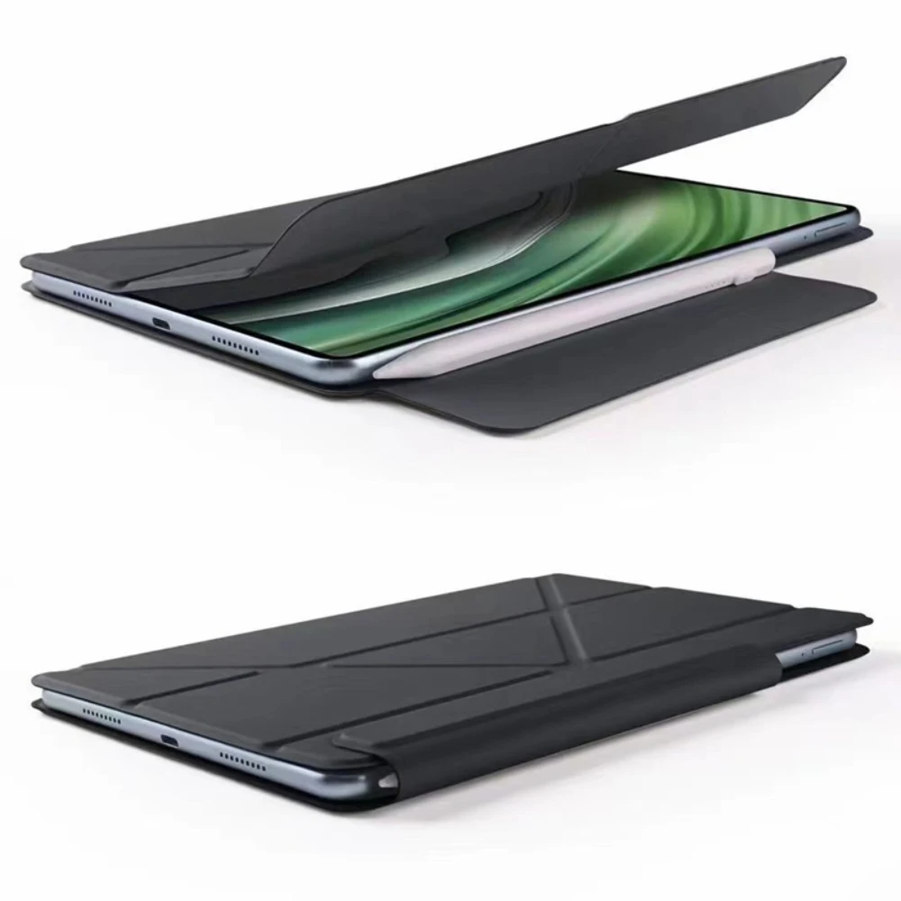 Opvouwbare sterke magnetische slimme tablethoes voor Huawei Honor MagicPad 2 12,3 inch met automatische slaapstandaardbehuizing