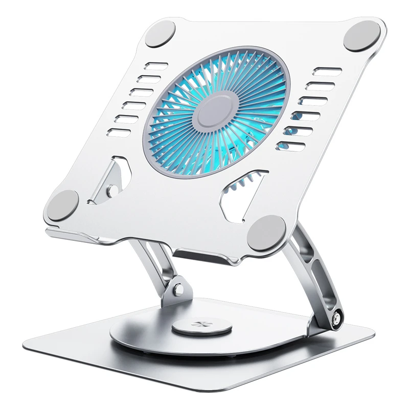 With Cooling Fan Aluminum Alloy Bracket for Microsoft Laptop 1/2/3/4/5 12.4 13.5 15 Inch Stand for  MacBook air 15 2025 Pro 14