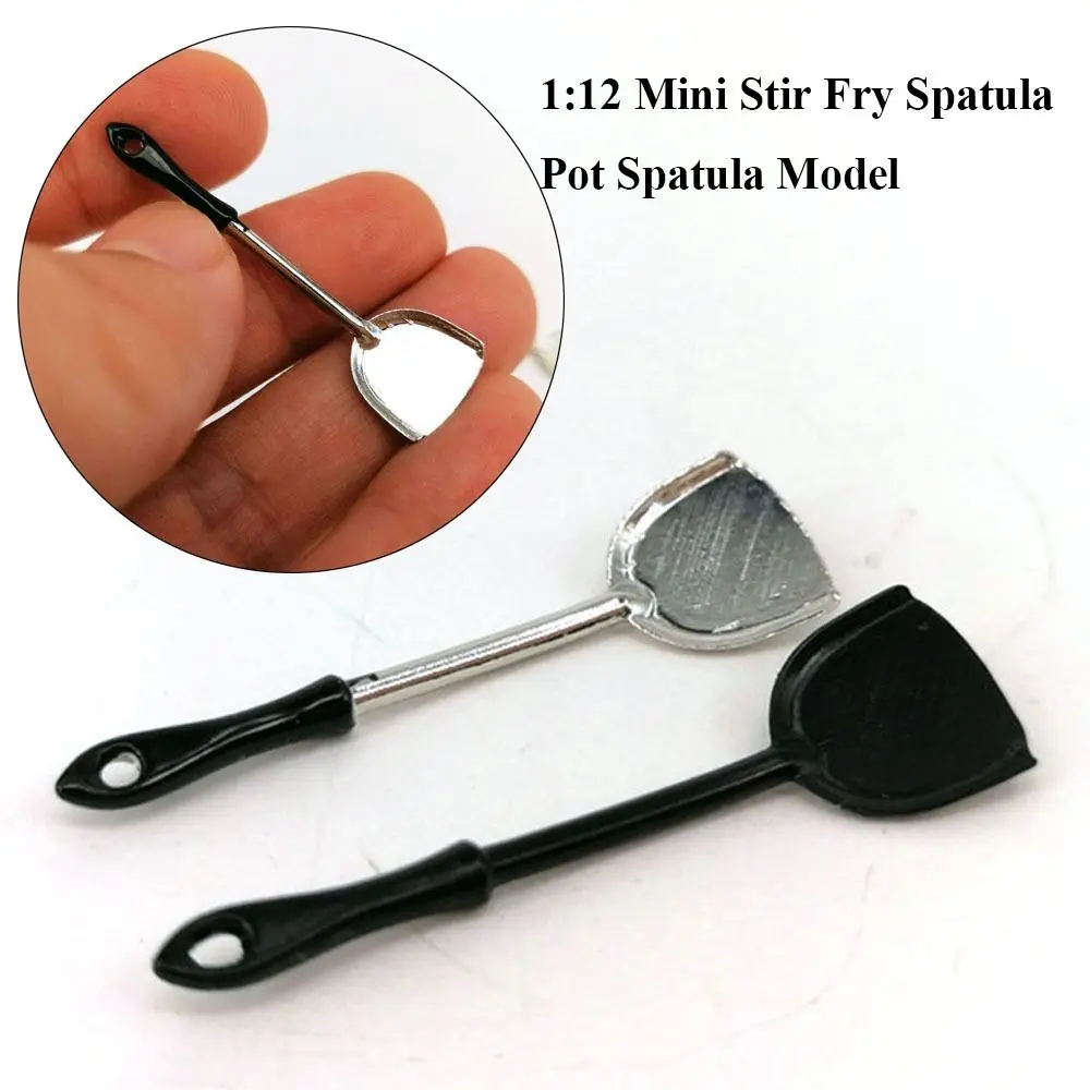 New 1:12 Miniature Stir Spoon Multistyles DIY Bowl Fry Pan Mini Diy Dollhouse Kitchen Miniature Dollhouse Decoration