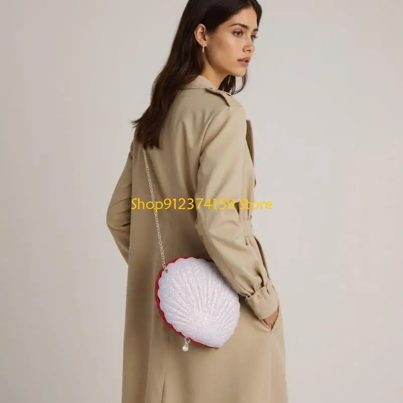 G5AE Fashionable Shoulder Bag PU Leather Crossbody Bags Casual Chain Purse for Women - view 3
