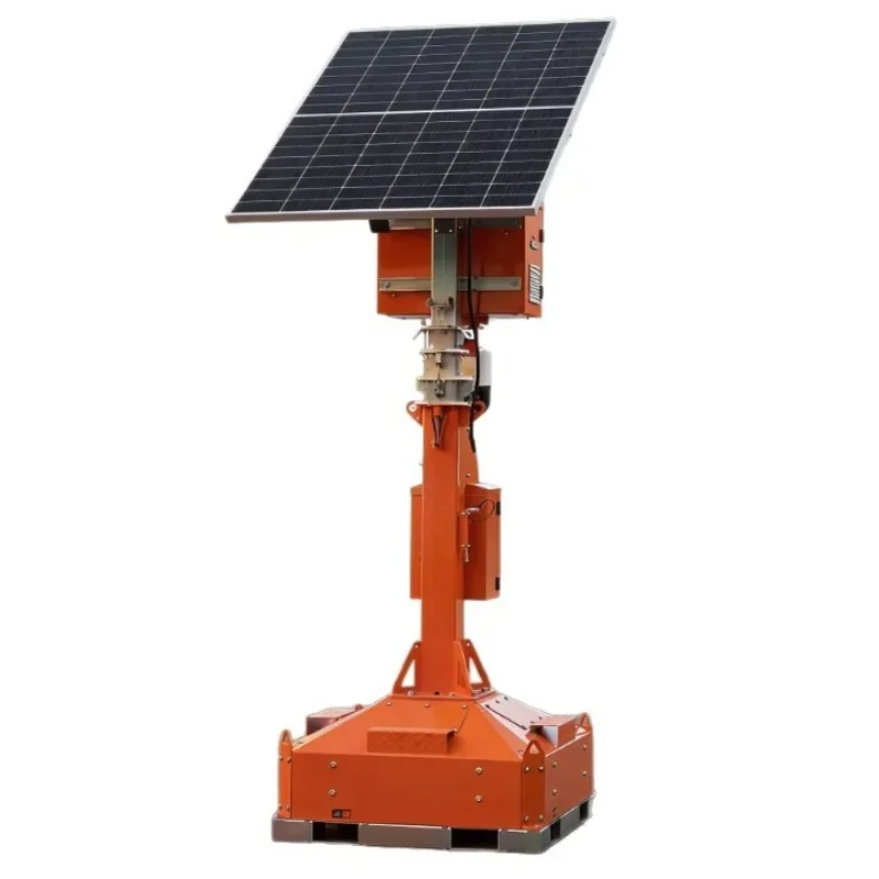 Solar Mobile Tower Surveillance Video Power Supply System Convenient Lighting Beacon