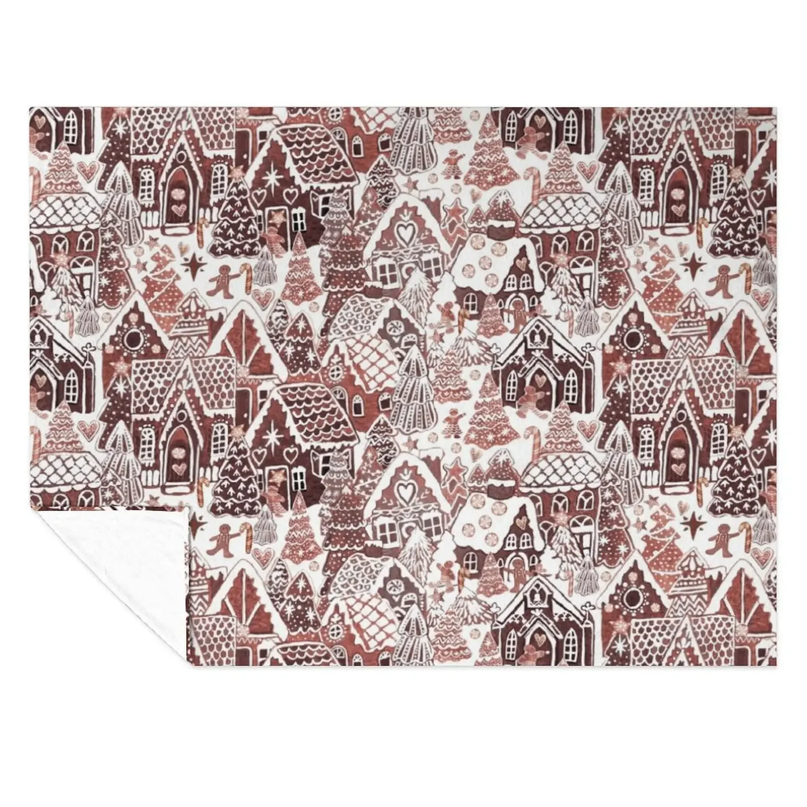 

Christmas Gingerbread houses in a Gingerbread village Throw Blanket Luxury St Giant Sofa Baby Multi-Purpose Blankets