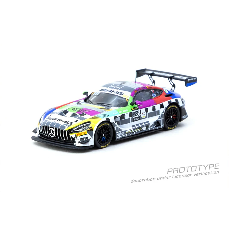 PreSale TW 1:64 Mercedes AMG GT3 Bathurst 12h 2025 GroupM Racing Diecast نموذج سيارة مجموعة ألعاب Tarmac Works