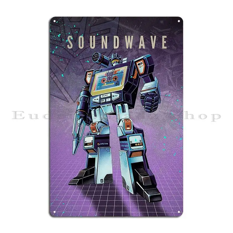 Soundwave Metal Signs Design Kitchen Pub Plates Retro Printing Tin Sign Poster