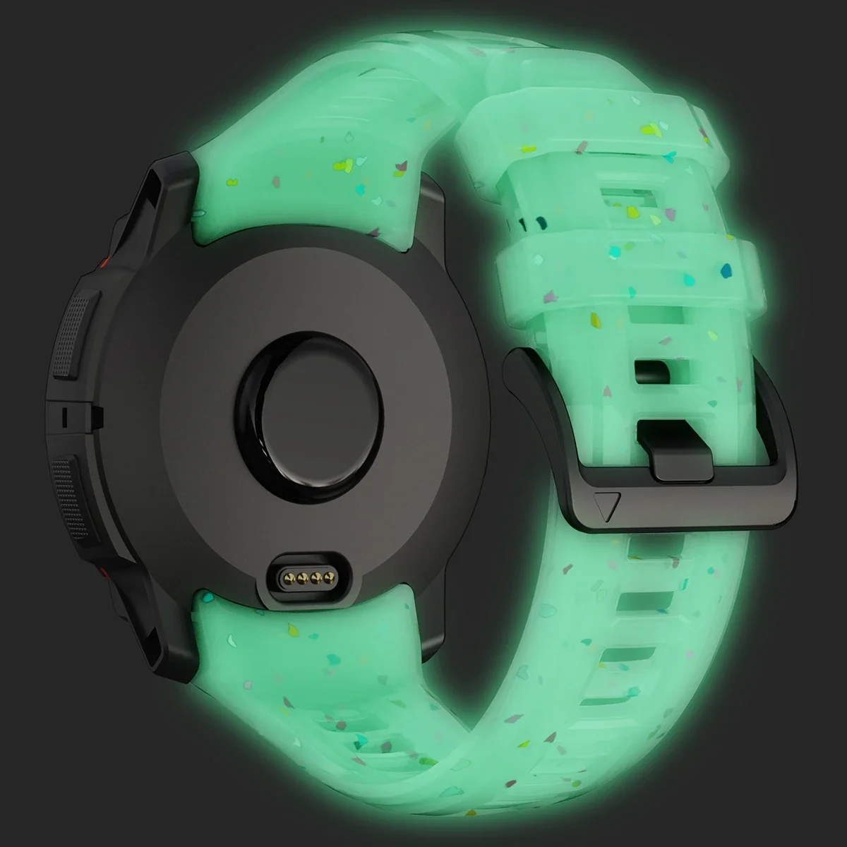 Ремешок с цветными фрагментарными принтами, совместимый с Garmin Instinct 3, 50 мм, 45 мм, мягкий спортивный силиконовый ремешок для Instinct 3, 45/50 мм