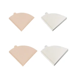 100pcs Brown/White Coffee Filter Papers Log Pulp Filter Cup Coffee Drip Filter Paper For glass V-cup, PCV-cup, ceramic V-cup