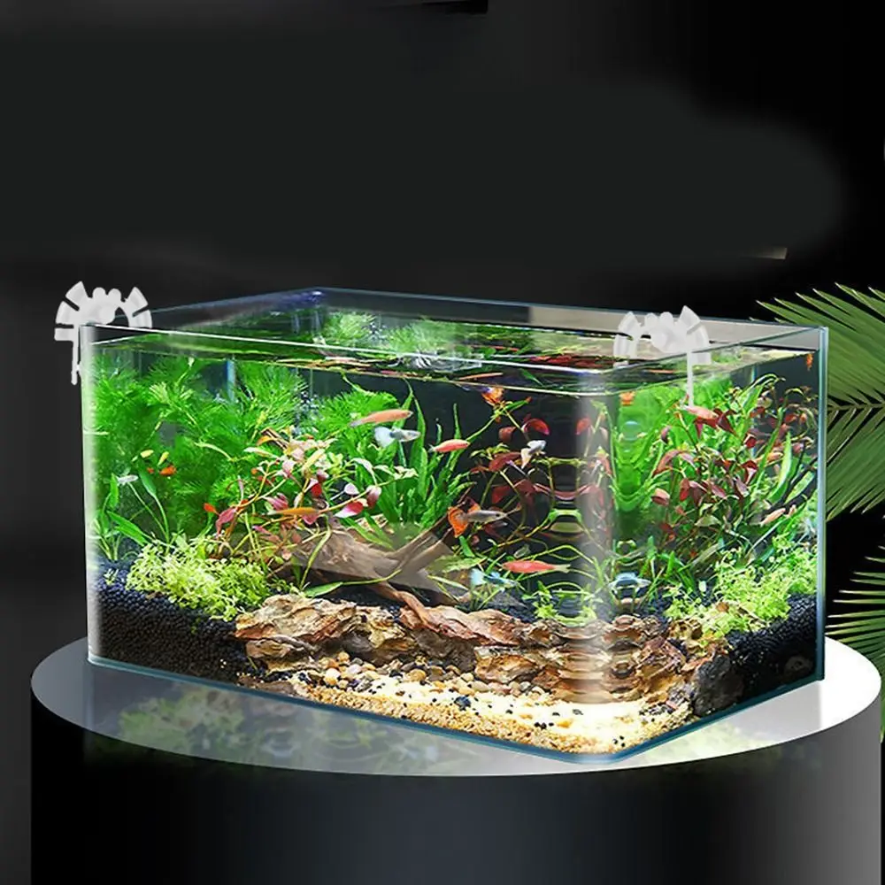 20 قطعة خزان الأسماك البلاستيكية خرطوم المشبك بقوة عقد جدار تصاعد حوض السمك أنبوب المياه حامل مع شفط كأس خرطوم الترشيح قوس