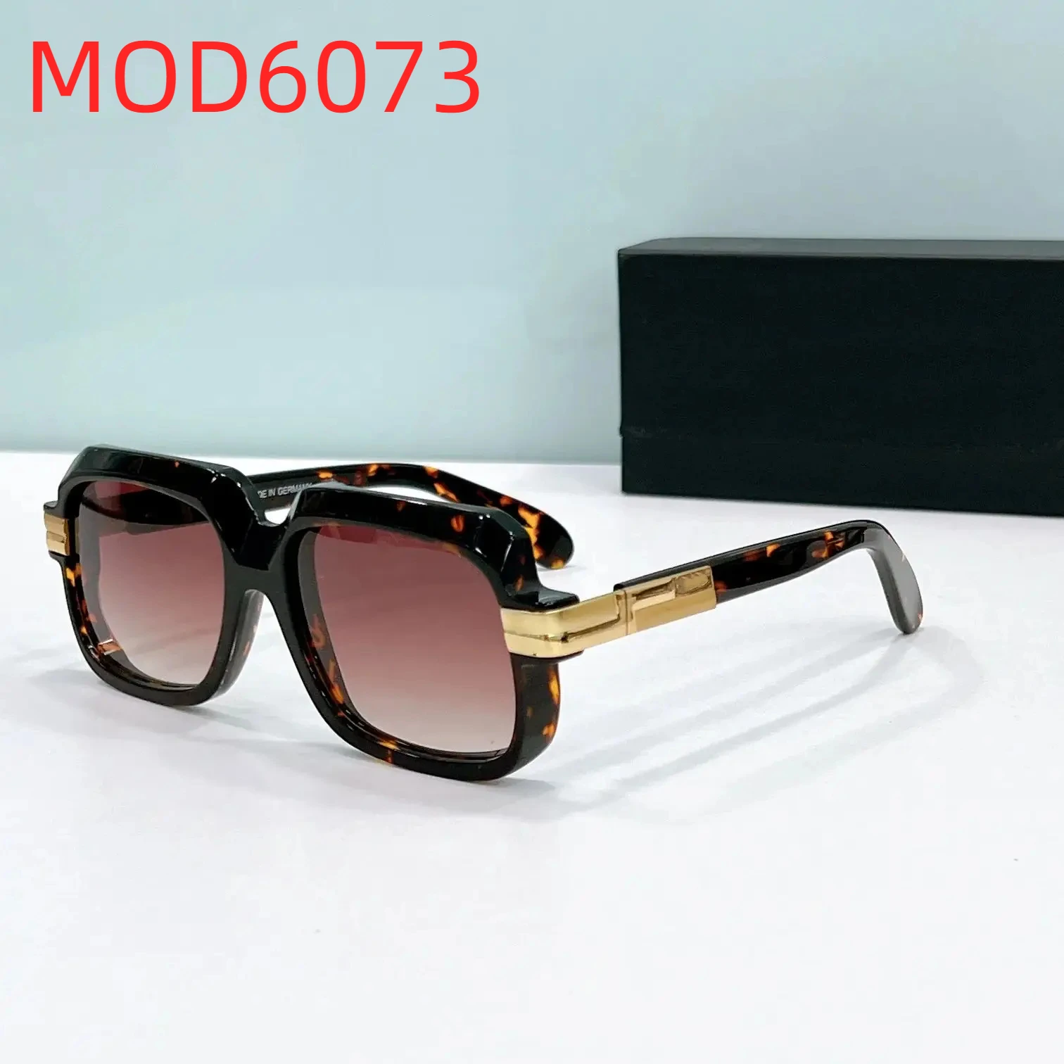 

Original MOD6073 Classic UV400 Polarized Gradient Men Sunglasses Fashion Acetate Tortoiseshell Frame Square Women Couple Eyewear