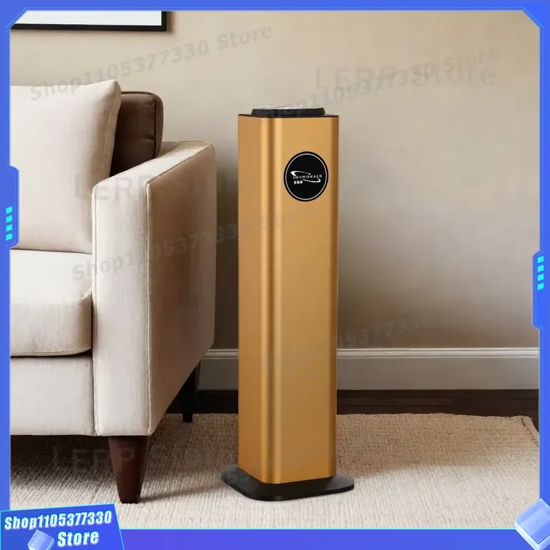 Portable Air Ionizer with Remote Control Quiet Operation Large Coverage Fast Diffusion Aluminum Body Household Room Air