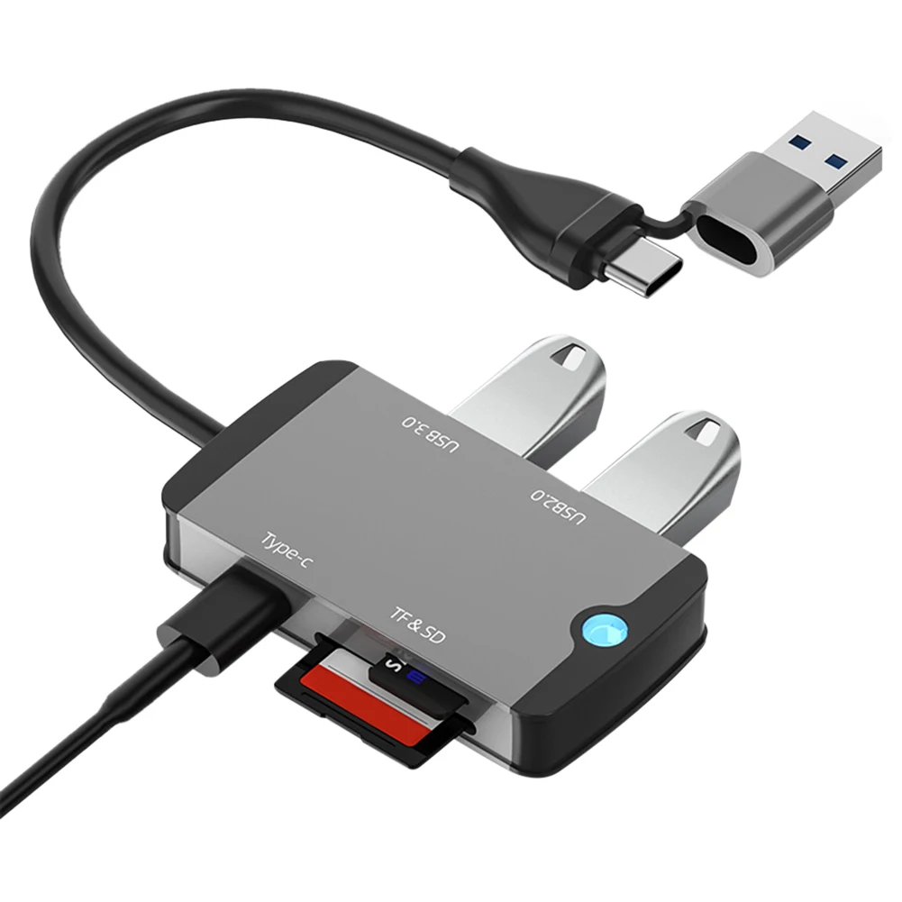 

USB C хаб кардридер портативный многопортовый адаптер Plug and Play многофункциональная док-станция для планшетов и ноутбуков