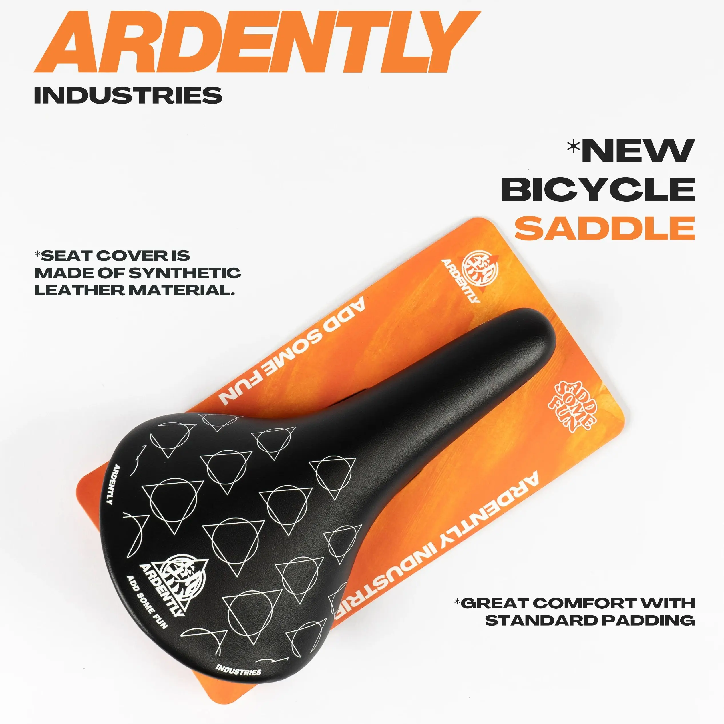 ARDENTLY Bike Saddle FixedGear Road Cycling Seat Breathable Shockproof Non-slip Thicken Bicycle Soft Seat Cushion MTB TrackSeat