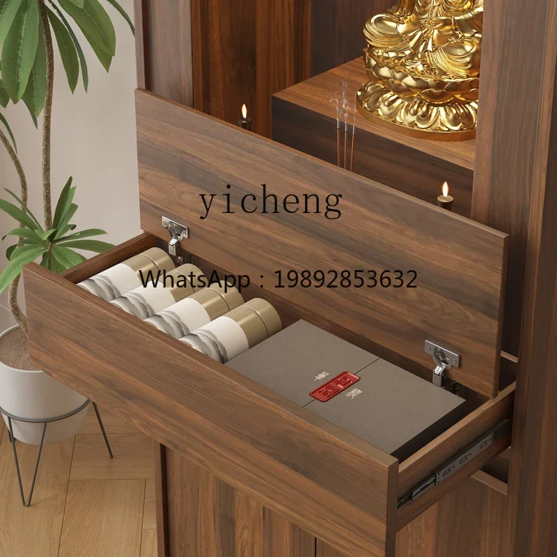 X5-26   New Chinese Shrine Dedication Platform Household Buddhist Shrine God of Wealth Guanyin Incense Table Buddhist Cabinet