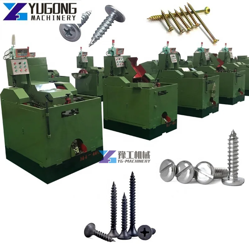 Automatic Threading Machine Drywall Screw Thread Rolling Machine Self Tapping Screw Wire Nail Making Machine