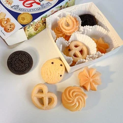 New Version Creative Cookie Hairpin Woman Girl Simulation Food Snack Funny Hair Trim Edge Clip Biscuits Cute Hairpins