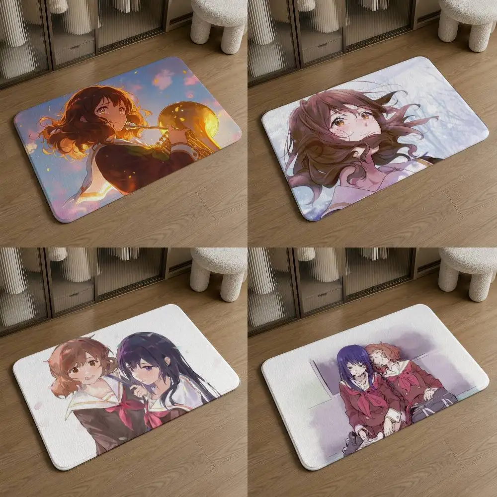 S-Sound Euphonium-m  Pattern Soft Washable Non-Slip Doormat for Indoor and Outdoor Home Decor