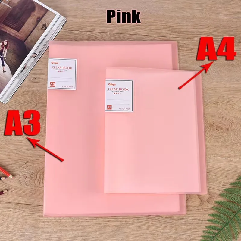 Dispaint A3/A4 Diamond Painting Storage Book - Organizer with 30 Crystal Clear Pockets Securely Stores and Displays Your Artwork