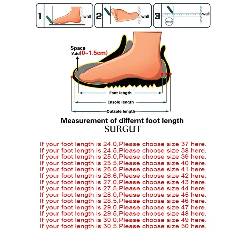 SURGUT 2024 New Men Cow Leather Shoes Men Casual Breathable Shoes Non-slip Masculino Working Outdoor Walking Shoes Plus Size 50