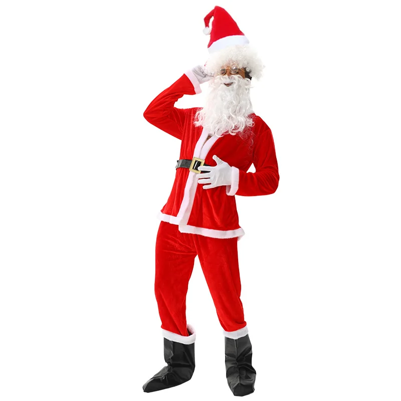 أزياء عيد الميلاد، وحفلات العطلات للبالغين، والأزياء التنكرية، وأزياء أداء الحفلات السنوية تحت عنوان سانتا كلوز