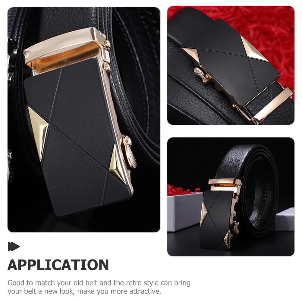 

Мужская пряжка для ремня в винтажном стиле, простая сменная пряжка для ремней из ПУ, застежка для мужских поясных ремней, для повседневного использования и костюмов