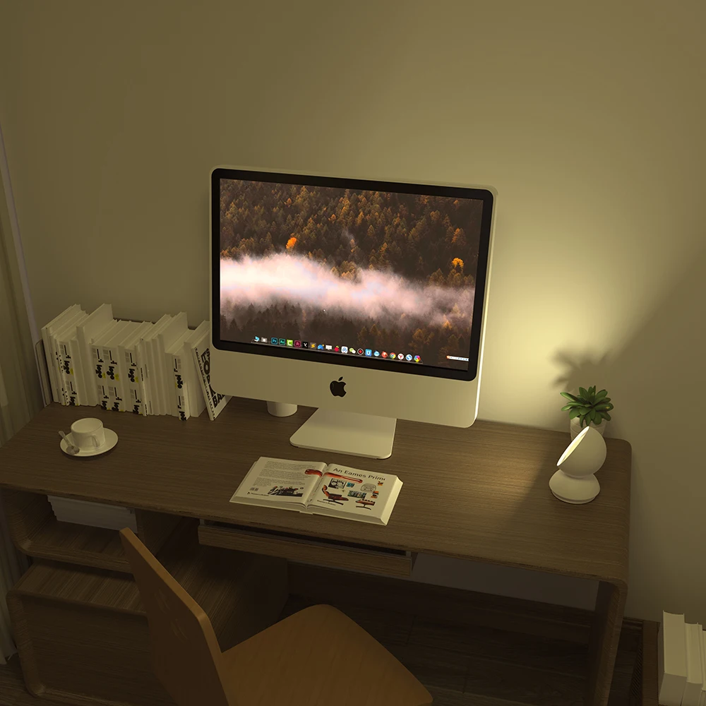 Smart RGB Music Sync Ambient Lamp Magnetic Charging Portable LED Atmosphere Light Sunset TUYA Smart Life Alexa Google Assistant