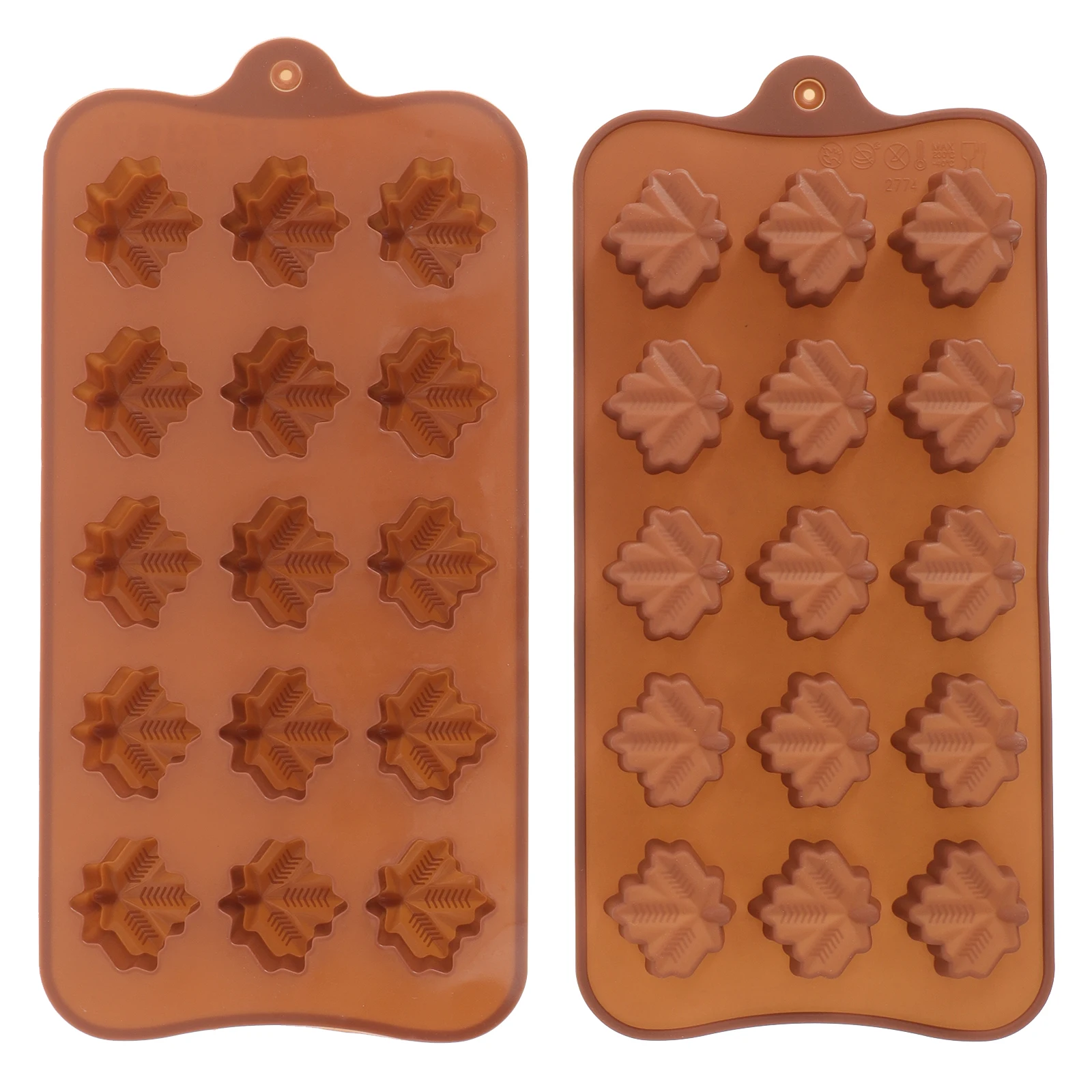 

2pcs Silicone Baking Mold Chocolate Candy Truffles Cookies Molds for Cake Oven Use Creative Tools Gadgets